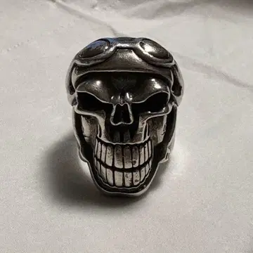 파이롯트 스컬 반지 925