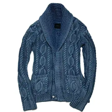 LEON 게재 junhashimoto SAND BLAST 숄 가디건 3