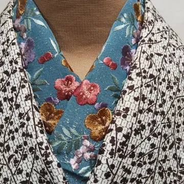 순수 실크 자수 장식용 깃 [ 908 ]