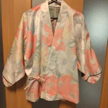 기모노 리메이크 핸드메이드 실크 울로 만든 사부이 겉옷