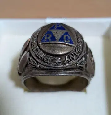 에나멜 장식 실버 반지