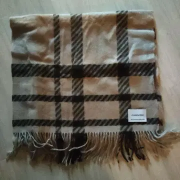 캐시미어 체크 무늬 머플러