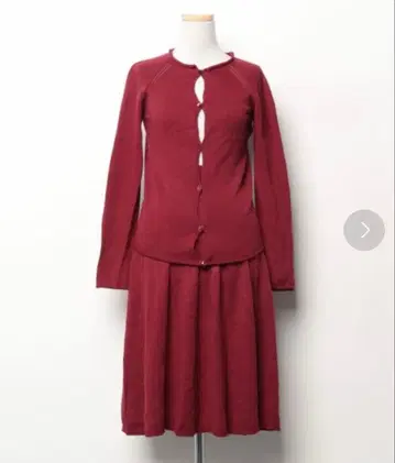 [ Agnes b ] 니트 셋업 레드