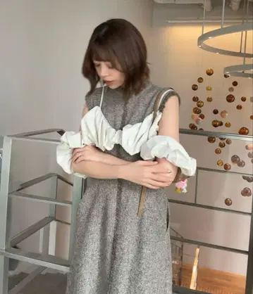 NOTRE emor 원피스 summer tweed fringe dress