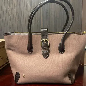 R 마크 토트백 브라운