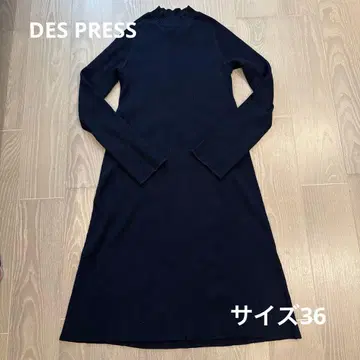 DES PRESS 리브 니트 원피스