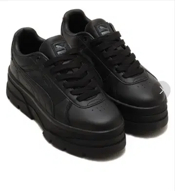 PUMA 로우컷 스니커즈 블랙 23cm