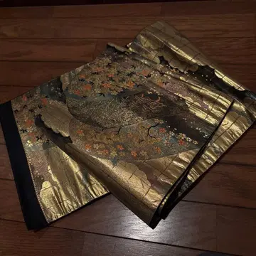 후쿠로 오비 금채와 벚꽃 환상적인 아름다움 길이 약 425cm