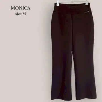 모니카 MONICA 새상품급 스트레치 팬츠 스트레이트  브라운 코디