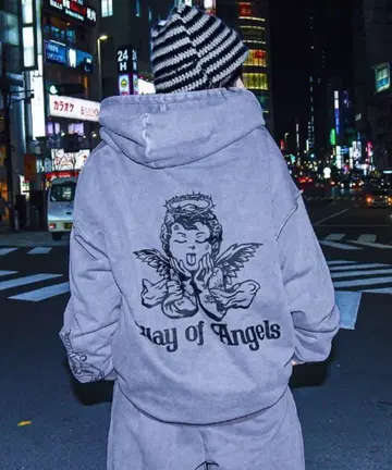 에이잼 나인 지퍼 후드티