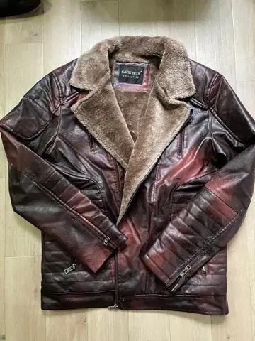 가죽 라이더 자켓 속기모 XL