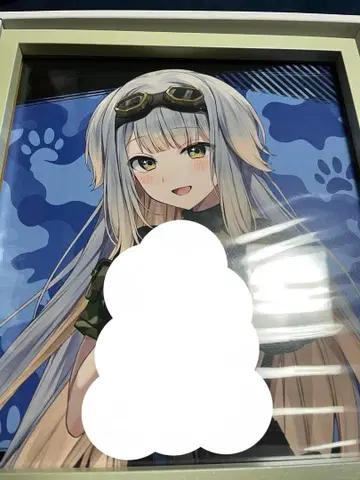 시오리바 루리 DMM 스크래치 W 찬스 친필 사인 색지