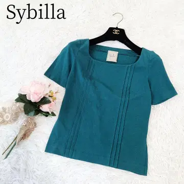 [ Sybilla ] [ M ] 반팔 티셔츠 무지 코튼 세탁 가능 심플