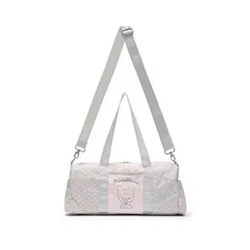 Hugyourskin 도트 무늬 숄더백 (그레이 x 핑크)