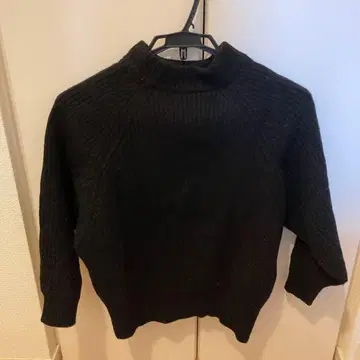 SLOBE iENA 블랙 하이넥 스웨터