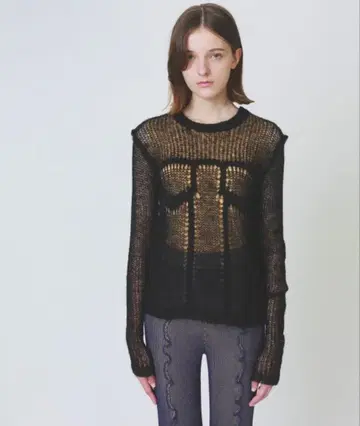 SODUK denim fluffy top 스도크 플러피 탑