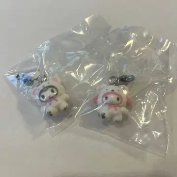 산리오 가챠가챠 메지루시 액세서리 포근포근 스노우 쿠로미 마이멜로디
