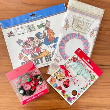 [ 미사용 ] 도쿄 디즈니 리조트 묶음 판매 크리스마스 리스 런천 매트