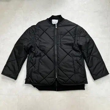 UN3D. 아쓰리드 레이어드 퀼팅 블루종 36 블랙