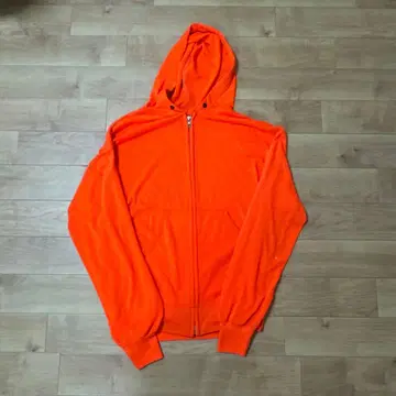 오렌지 집업 후드티 90s 미국제