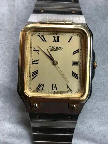 ORIENT 쿼츠 손목시계 골드/실버
