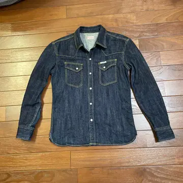 플랫 헤드 데님 셔츠