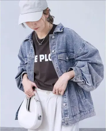 reca 오버 사이즈 데님 자켓