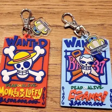 몽키 D 루피 & 프랭키 아크릴 키링 세트