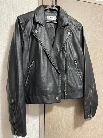 새상품급! AZUL by MOUSSY 블랙 라이더 자켓 M
