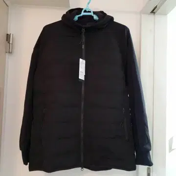 BRIEFING 블랙 후드 부착 자켓 L