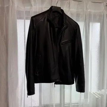 싱글 라이더 자켓 램 가죽 XL