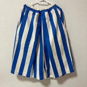 메델 변형 팬츠 F 아메카지 스트라이프 팬츠 일본제 가우초 팬츠