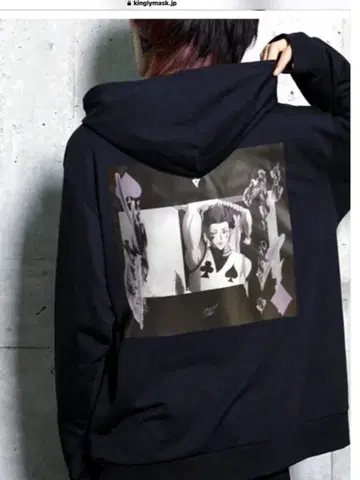HUNTERxHUNTER X KINGLYMASK 콜라보 후드티 히소카