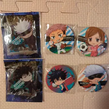 주술회전 캔뱃지 와 아크릴 스탠드 세트