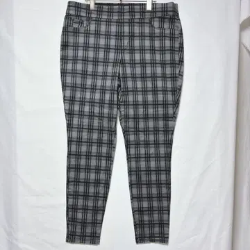 NINE WEST 하이디 풀온 스키니 팬츠 체크 무늬 스트레치