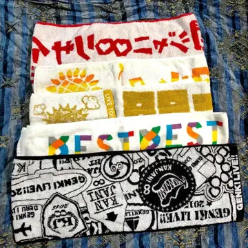 거의 미사용 5매 세트 슈퍼에이트 칸쟈니에이토 투어 머플러 타월