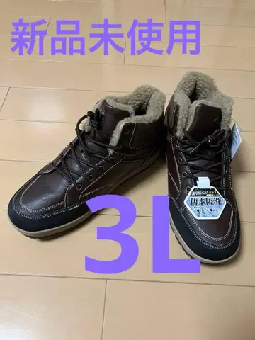 미사용 새상품 LARKINS 브라운 퍼 하이컷 부츠 3L