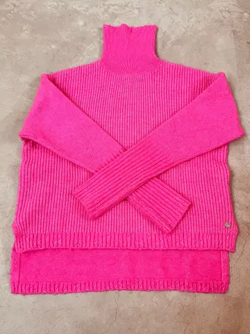 REPLAY 핑크 터틀넥 니트
