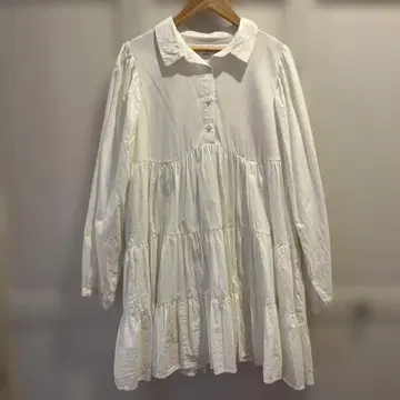 merry jenny 화이트 티어드 원피스