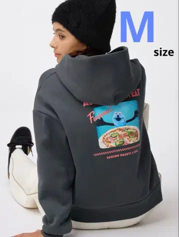 PUPPET SUNSUN 그레이 후드티 M