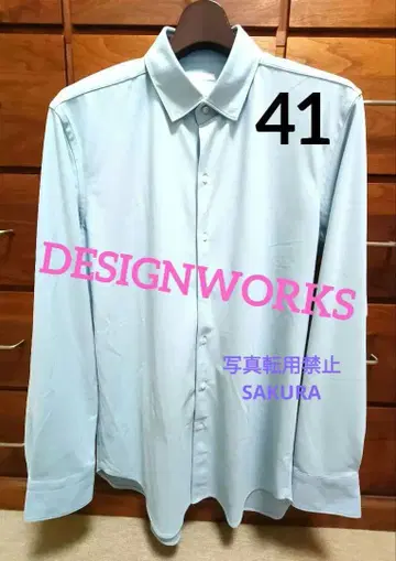 디자인 웍스 긴팔 셔츠 남성용 41 사이즈