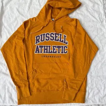 러셀 애슬레틱 머스타드 후드티