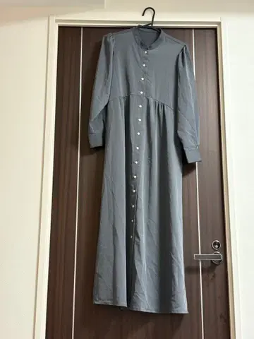 그레이 셔츠 원피스 긴팔