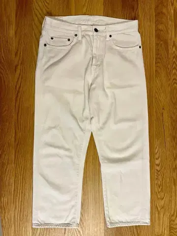 DEEP BLUE 화이트 데님 팬츠