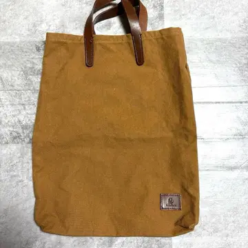 kissoara 브라운 캔버스 원단 토트백
