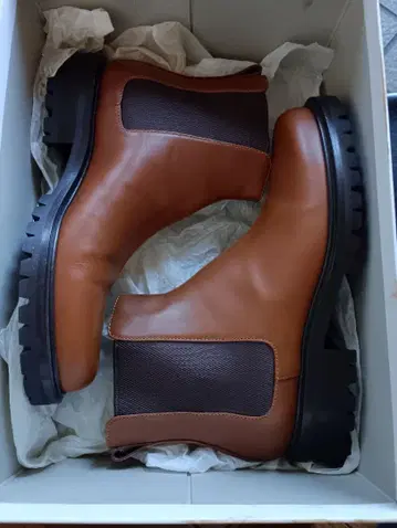 브라운 사이드 고어 부츠 39 사이즈