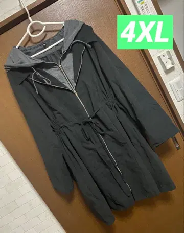 [ 새상품급 ] 더블 지퍼 후드티 원피스 [ 4XL ] 안감 부착