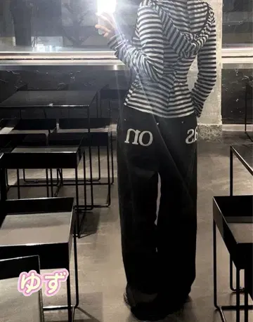 as'on 블랙 팬츠 M 사이즈