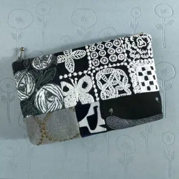 패치워크 파우치*forest tile*미나 페르호넨*카드 포켓 부착!