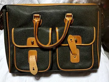 다크 그린 가죽 비즈니스 백